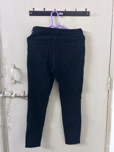 Black Skinny Jeans Women Size 30 High Waisted