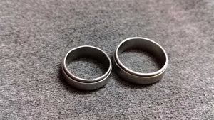 Set of Silver 2 Band Rings