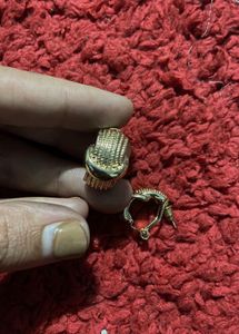 Elegant Gold Clip-On Earrings