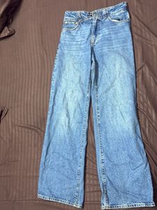 Zara Blue Straight Fit Denim Jeans