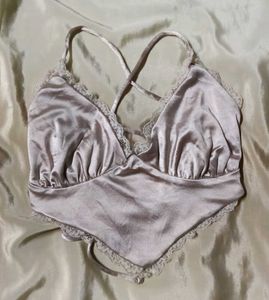 Satin Lace Cami Top