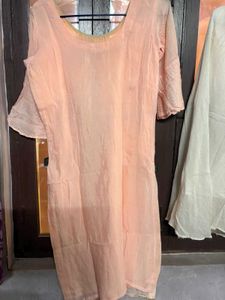 Peach sharara set