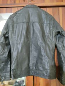 Men's Black 100% Leather Jacket