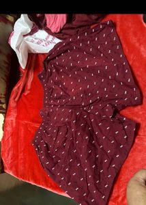 Maroon Patterned Casual Boxers
