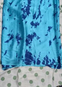 Blue Tie-Dye Saree