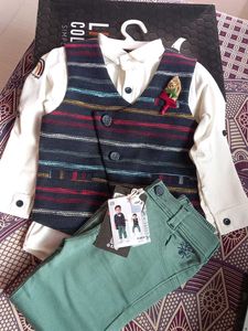 Little Collars Navy Blue Jacket Set