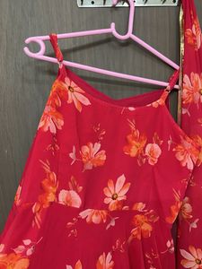 new long  Floral Print Kurta and dupatta set …