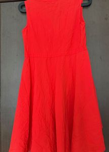 Vibrant Red Sleeveless Mini Dress