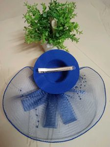 Combo Set Designer Blue Scarf &amp; Hair Accessory