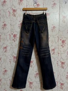 Gun Graphic Vintage Jeans