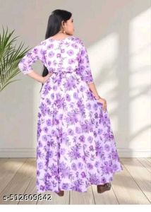 Beautiful Floral Print Gown