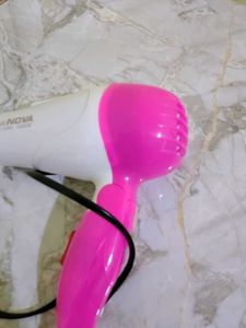 Compact Pink Travel Hair Dryer
