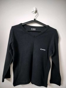 Jockey Men's Black V-Neck Long Sleeve T-Shirt