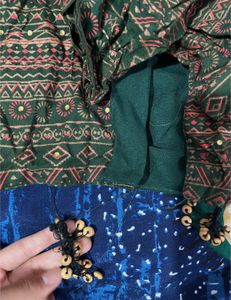 2 Piece Green Kurta/Gown Set