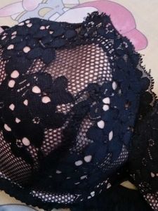 Black Lace Padded Bra