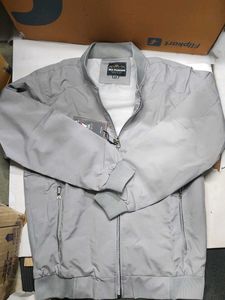 Men's Grey Bomber Jacket