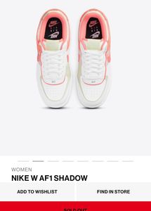 Original Nike Air Force 1 Shadow W Magic Ember