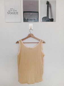 Soft Yellow Sleeveless Tank Top