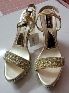 Gold Embellished Heels