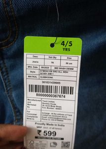 Blue Denim Jeans