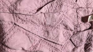 Stylish Pink Textured Shirt