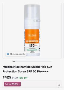 Muloha Hair Sun Protection Spray SPF 50