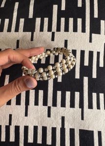 Elegant Pearl & Rhinestone Bracelet