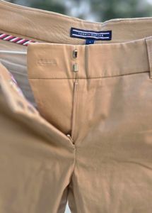 Khaki Straight Leg Pants