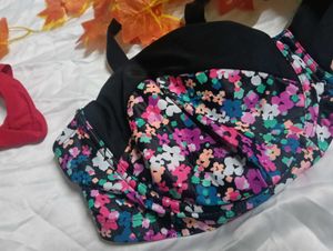 146.Floral Print Bra