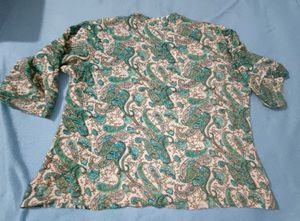 Elegant Paisley Print Kurta Top