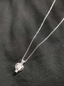 Blue Heart Pendant Necklace with Chain