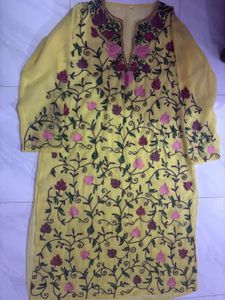 Floral Embroidered Kurta