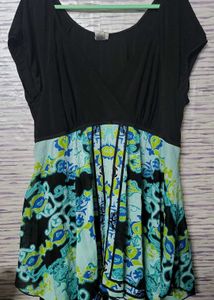 Boho Print Empire Waist Dress
