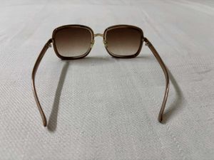 Gradient Gold Square Sunglasses