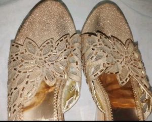 Sparkling Gold Sandals