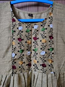Embroidered Feeding kurti xl