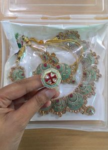Mint Green Kundan Necklace