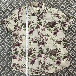Men's Floral Print Short Sleeve Shirt