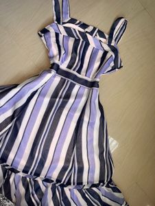 Chic Striped Midi Dress