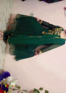 Elegant Emerald Green frock Set