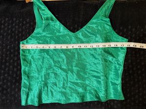 Emerald Green Beautiful satin Top