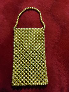 Price Drop ✨️Golden Pearls Purse/Phone Pouch