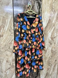 Floral Tiered Midi Dress