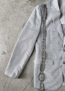 brand is BASSO omme OG Men's Grey Casual Blazer