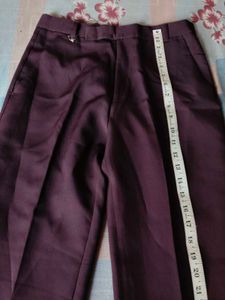 Classic Maroon Trousers (Straight fit)