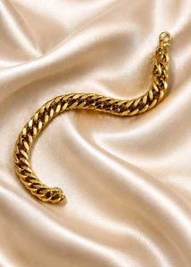 Chunky Gold Chain Bracelet for men