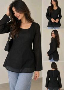 Chic Black One Piece/Kurta Top