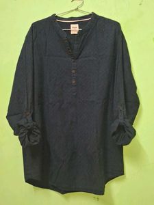 Max Men's Blue Cotton Shirt of 1
