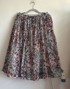 Flowy Floral Midi Skirt