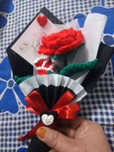 Crochet Rose Flower Bouquet